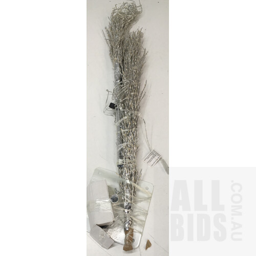 Vixen & Velvet Light Up Silver Branch Tree With 640 Lights - 150cm- ORP $185.00