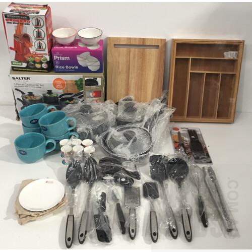 Assorted Kitchenware & Tableware, Brands Including: Maxwell & Williams, Casa Domani, and Salter. Total ORP Over $280.