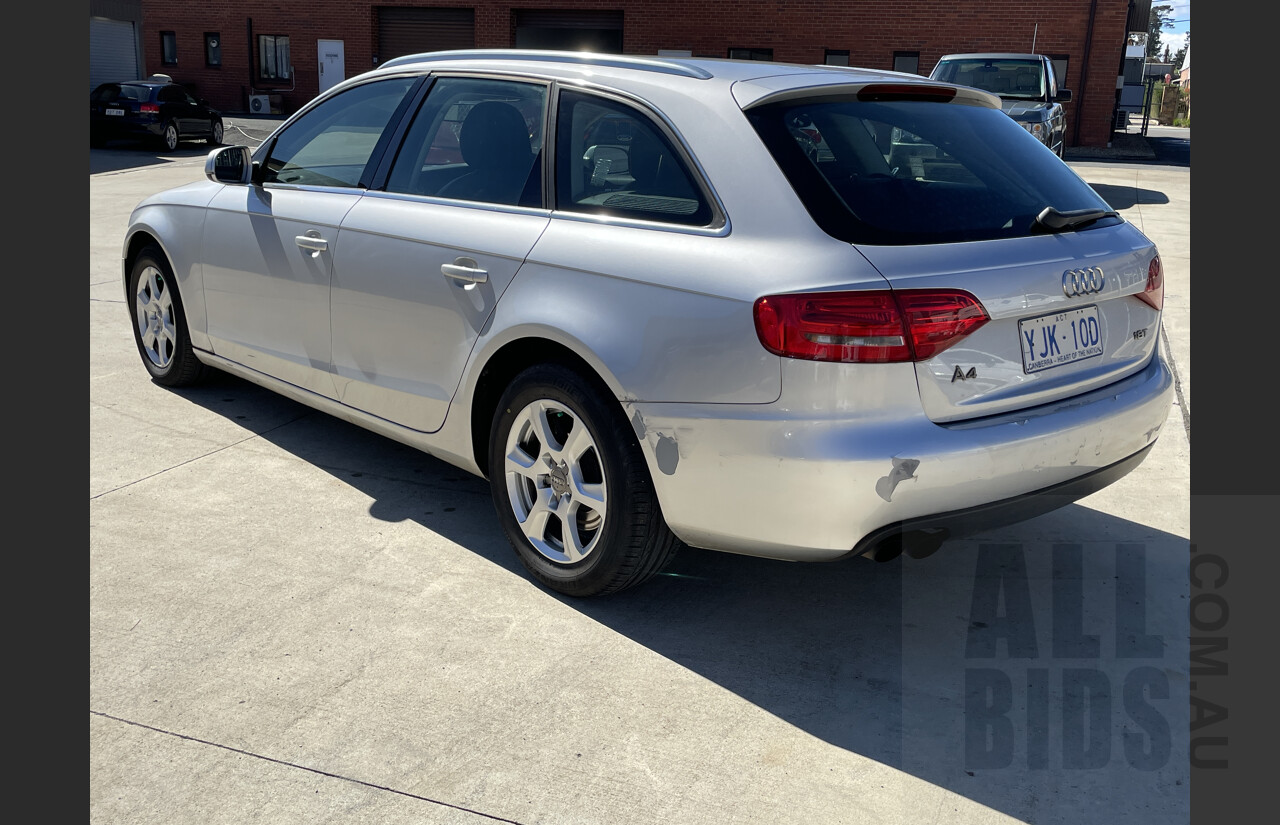 10/2009 Audi A4 1.8 TFSI Avant B8 (8K) 4d Wagon Silver 1.8L