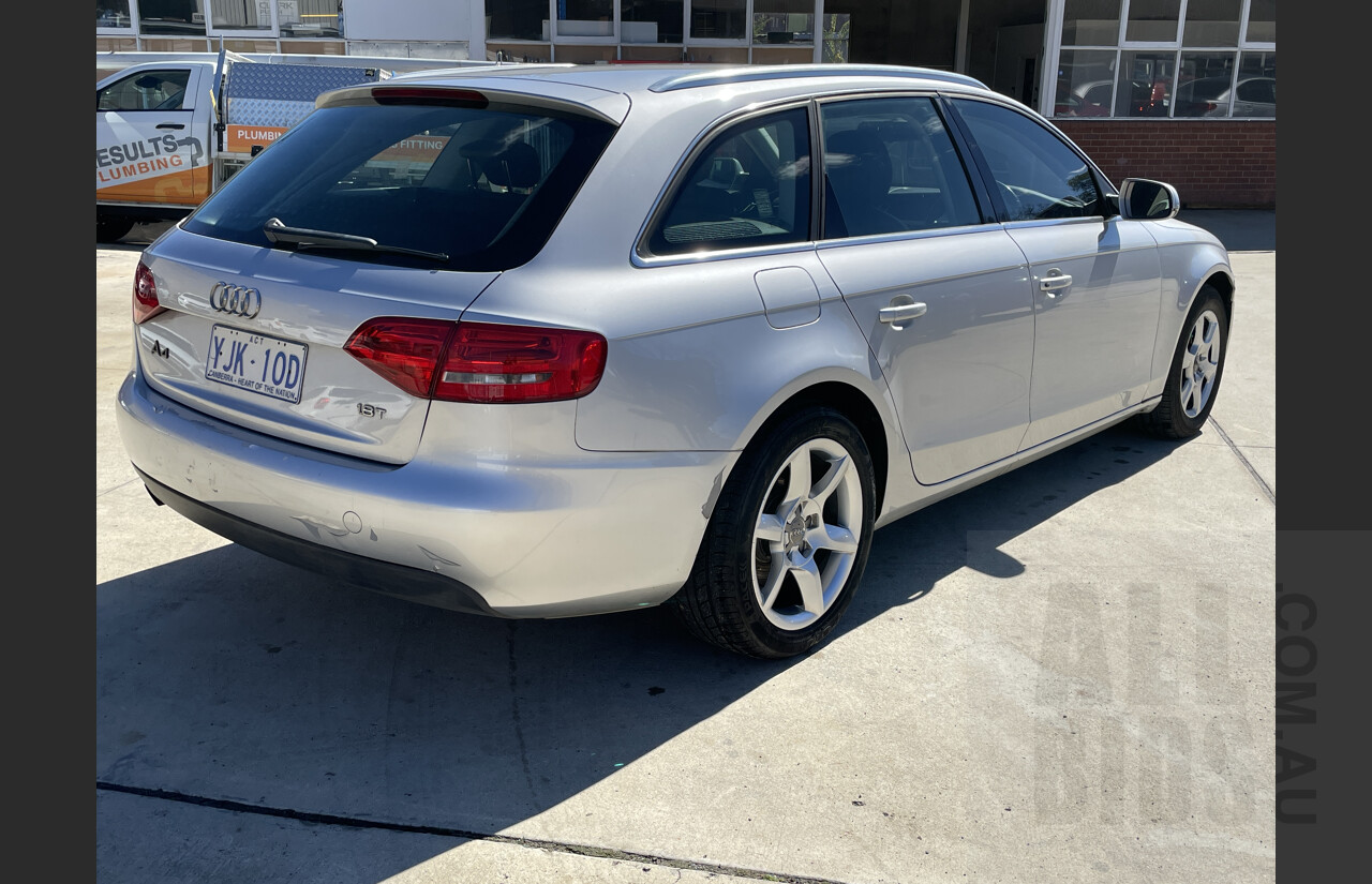 10/2009 Audi A4 1.8 TFSI Avant B8 (8K) 4d Wagon Silver 1.8L