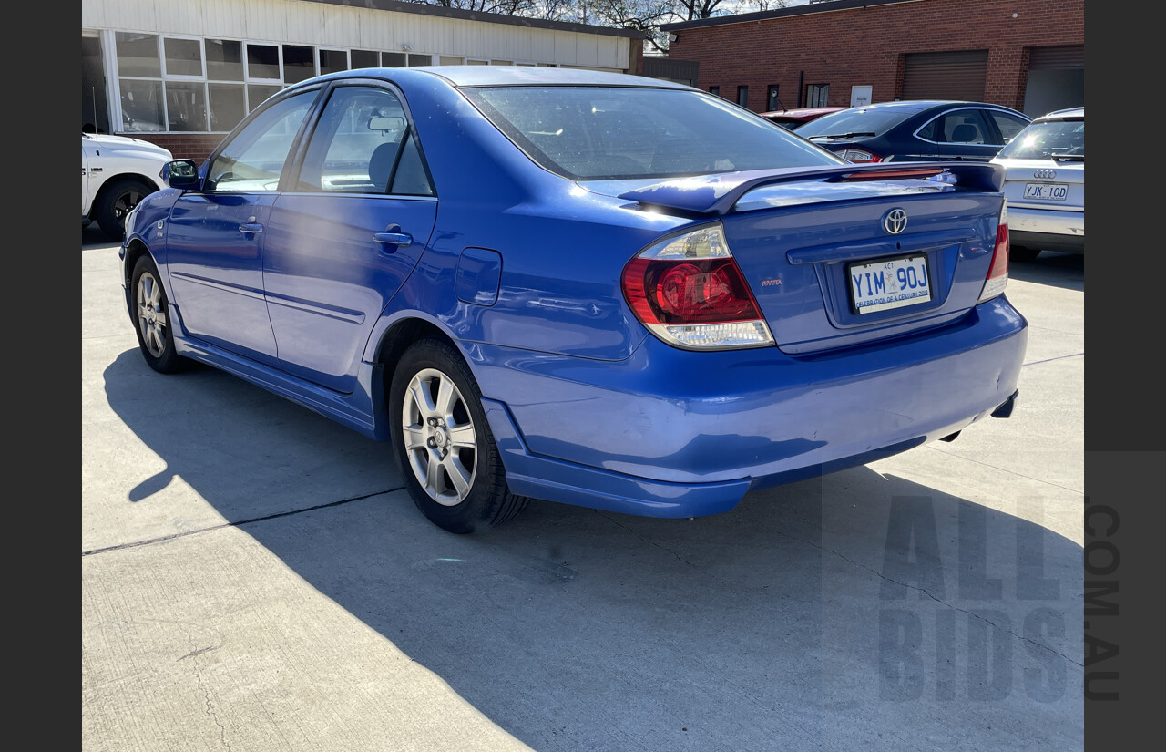 8/2005 Toyota Camry Sportivo ACV36R 06 UPGRADE 4d Sedan Blue 2.4L