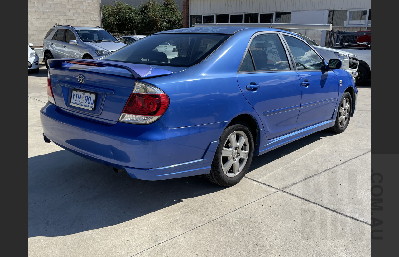 8/2005 Toyota Camry Sportivo ACV36R 06 UPGRADE 4d Sedan Blue 2.4L