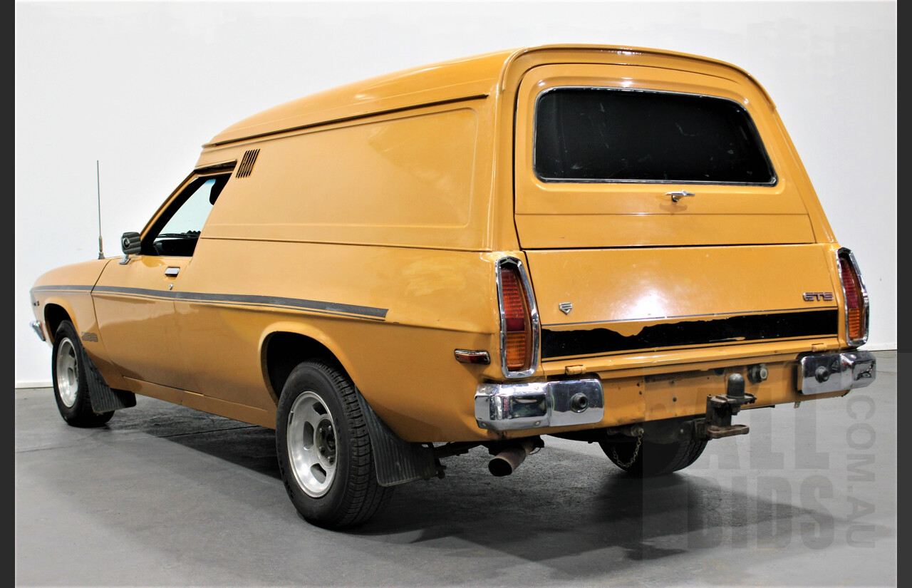 5/1974 Holden HQ Belmont Windowless Panelvan Autumn Gold 308 5.0L V8