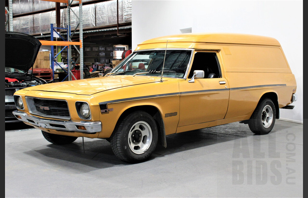 5/1974 Holden HQ Belmont Windowless Panelvan Autumn Gold 308 5.0L V8