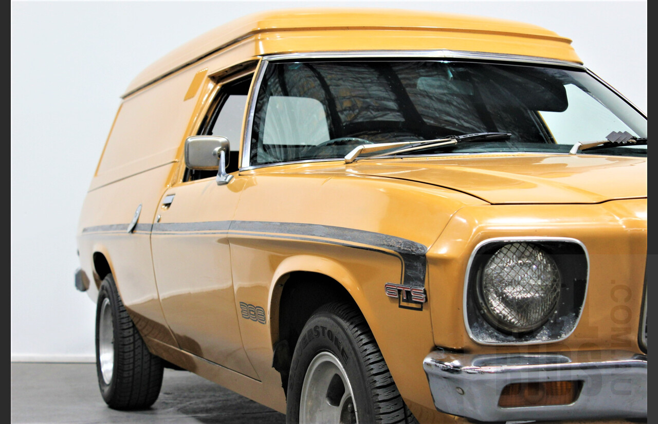 5/1974 Holden HQ Belmont Windowless Panelvan Autumn Gold 308 5.0L V8