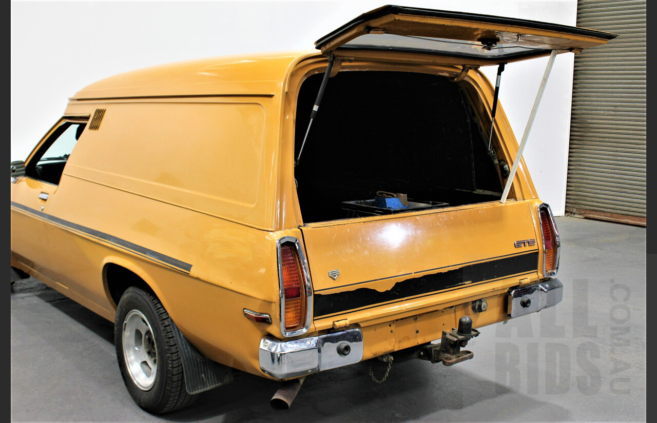 5/1974 Holden HQ Belmont Windowless Panelvan Autumn Gold 308 5.0L V8