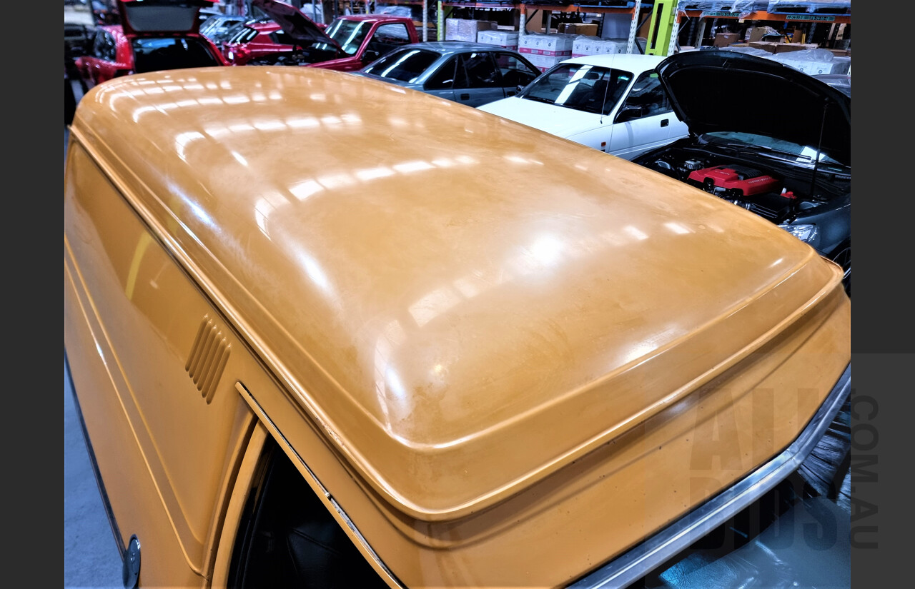 5/1974 Holden HQ Belmont Windowless Panelvan Autumn Gold 308 5.0L V8