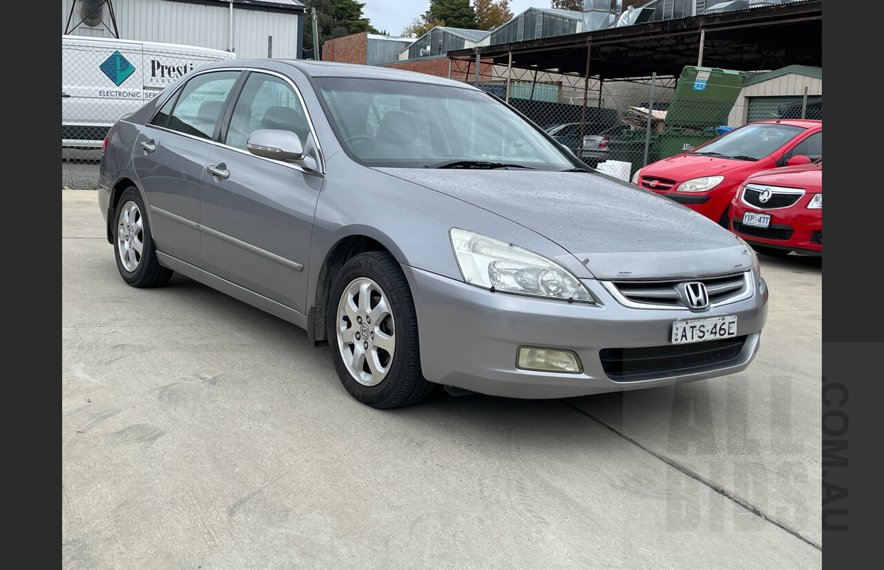 6/2005 Honda Accord V6 Luxury 40 4d Sedan Silver 3.0L