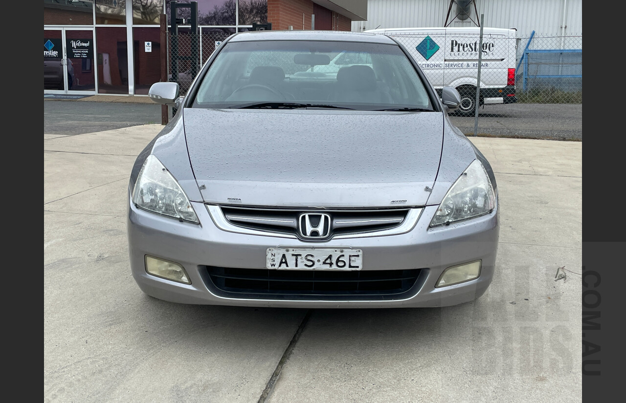 6/2005 Honda Accord V6 Luxury 40 4d Sedan Silver 3.0L