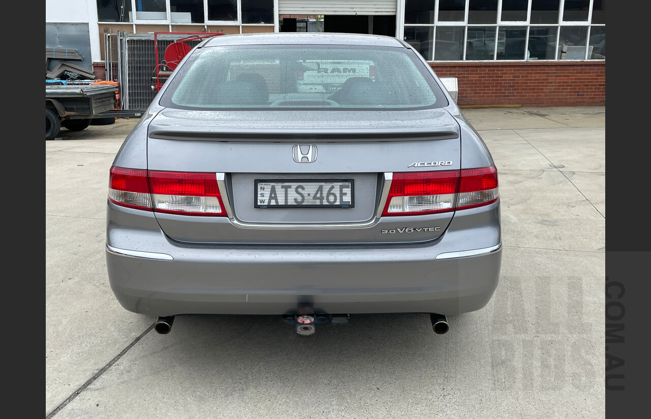 6/2005 Honda Accord V6 Luxury 40 4d Sedan Silver 3.0L