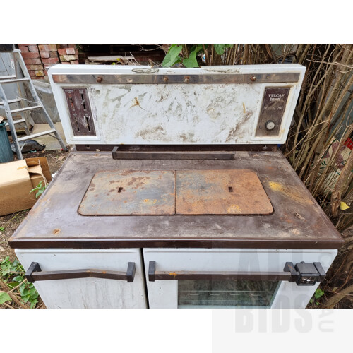 Vintage Vulcan Everhot Deluxe 204 Woodburning Oven