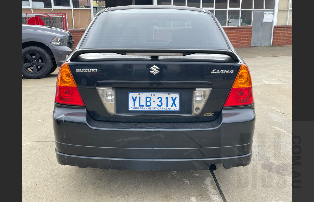 4/2004 Suzuki Liana GS  4d Sedan Black 1.8L