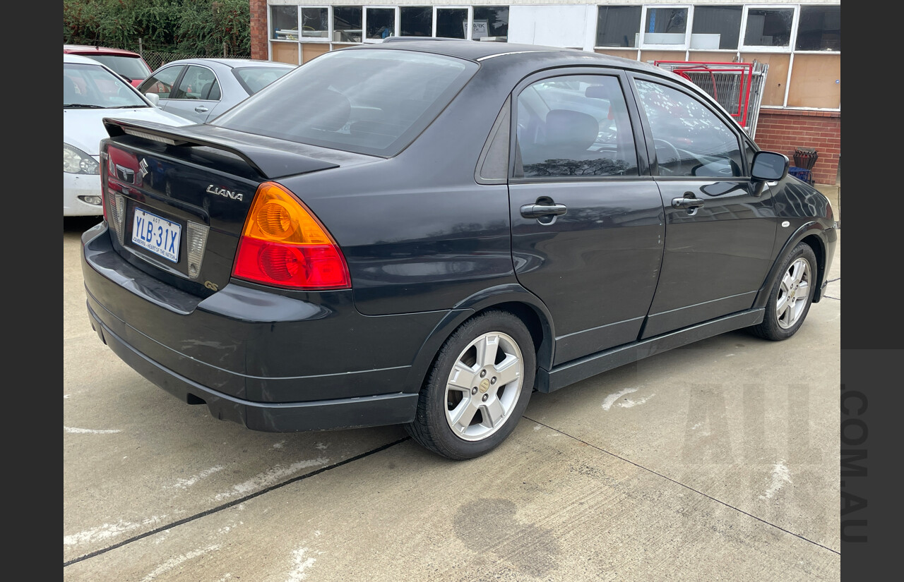 4/2004 Suzuki Liana GS  4d Sedan Black 1.8L