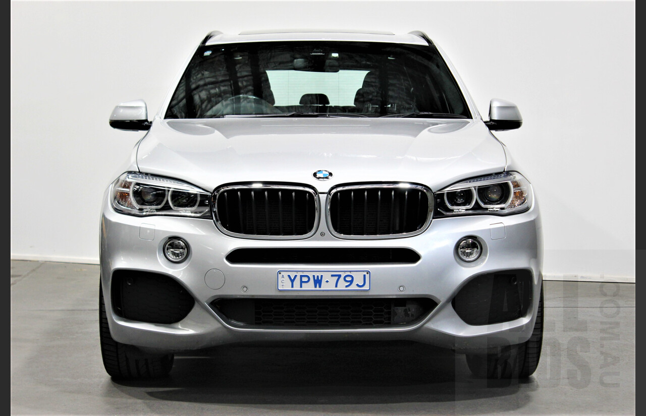 1/2015 Bmw X5 Xdrive 30d F15 4d Wagon Silver 3.0L Turbo Diesel