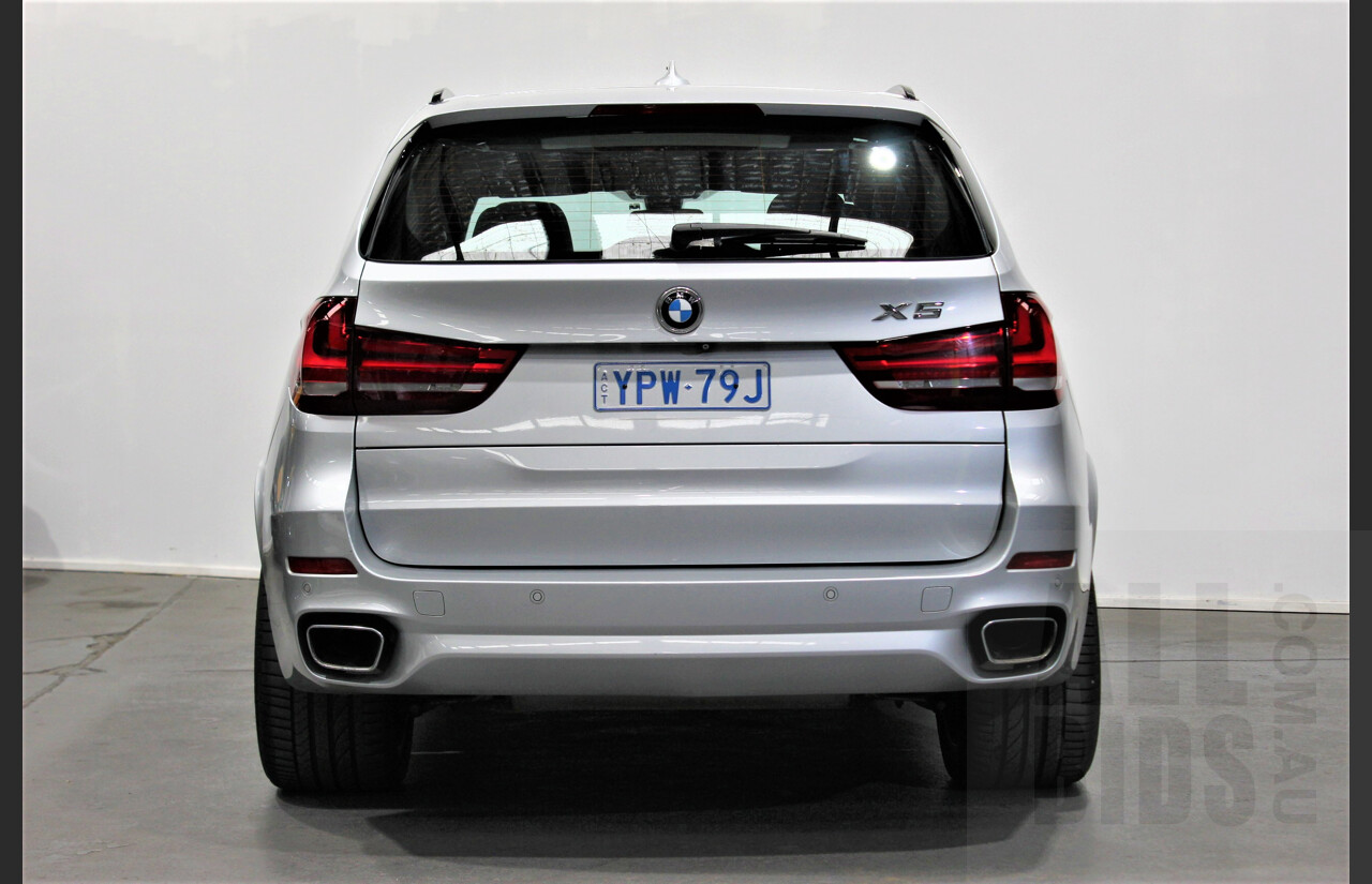 1/2015 Bmw X5 Xdrive 30d F15 4d Wagon Silver 3.0L Turbo Diesel