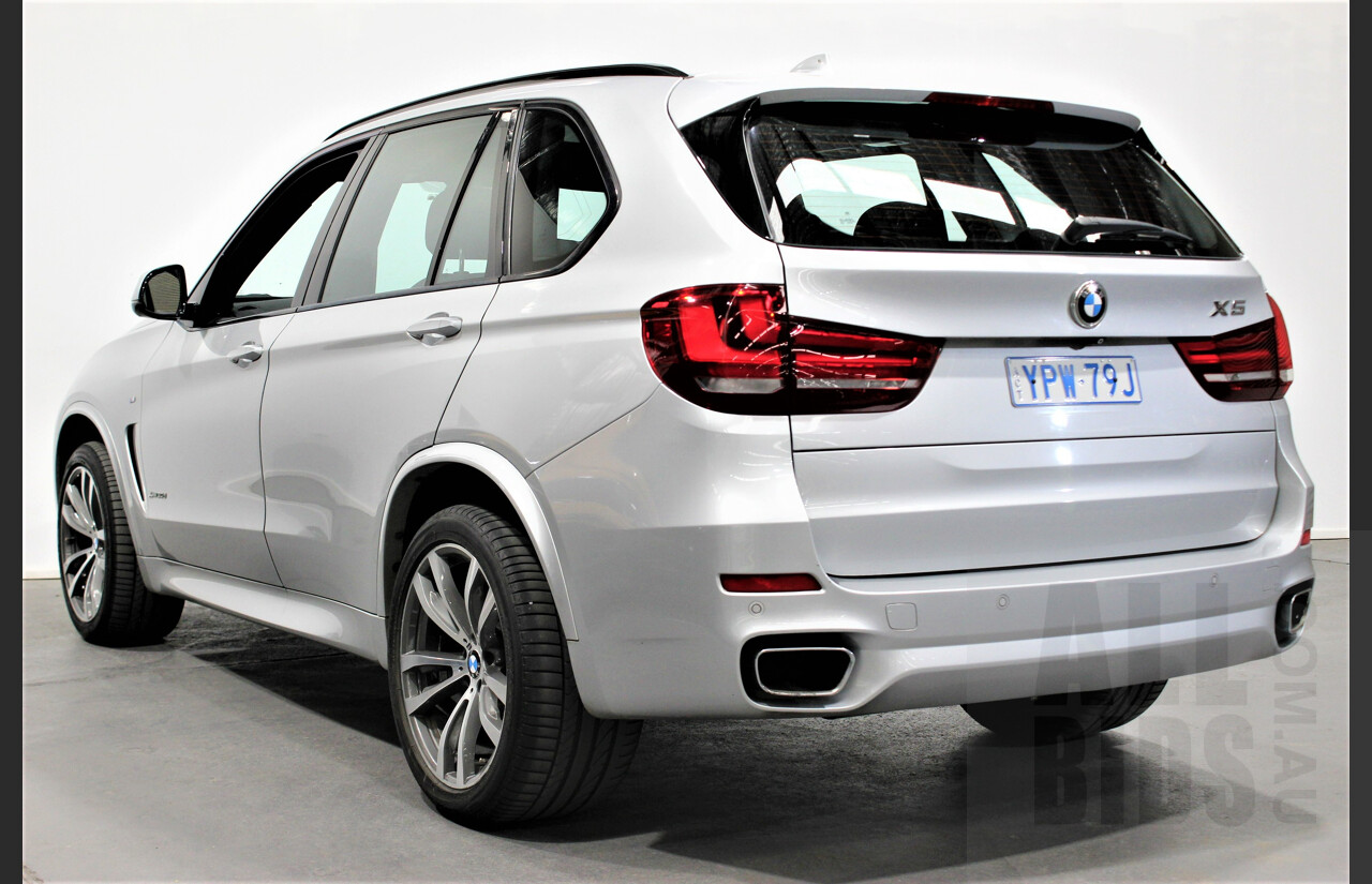 1/2015 Bmw X5 Xdrive 30d F15 4d Wagon Silver 3.0L Turbo Diesel