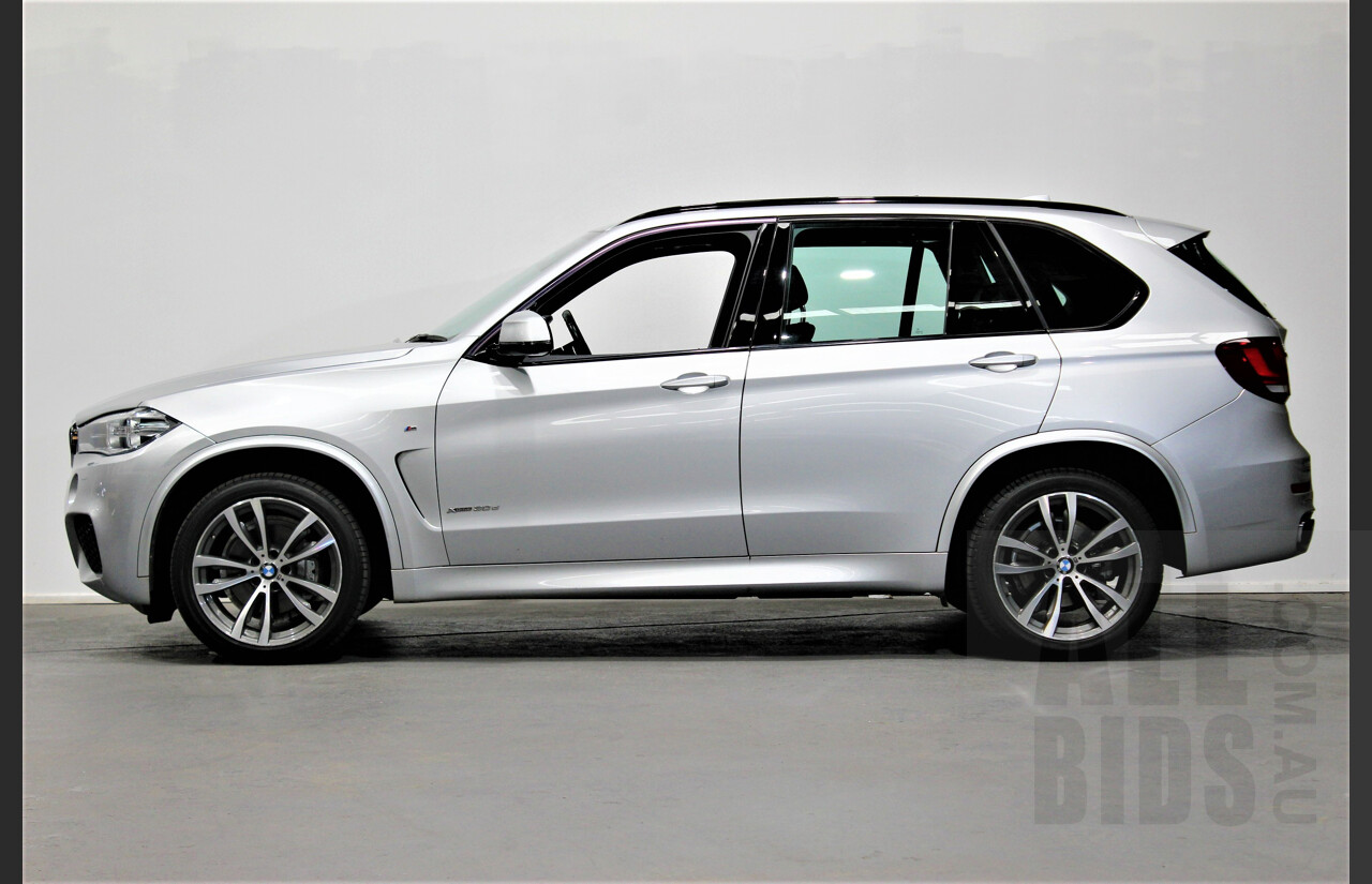 1/2015 Bmw X5 Xdrive 30d F15 4d Wagon Silver 3.0L Turbo Diesel