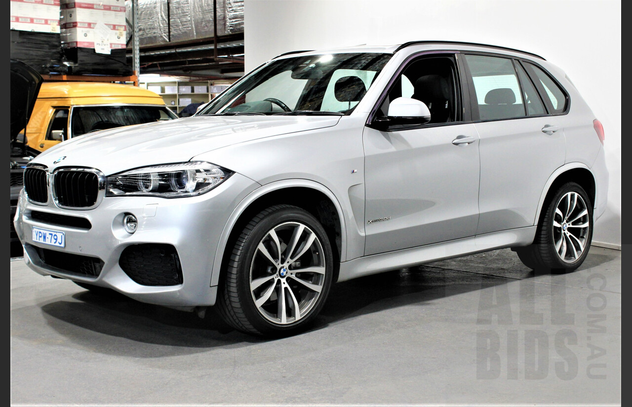 1/2015 Bmw X5 Xdrive 30d F15 4d Wagon Silver 3.0L Turbo Diesel