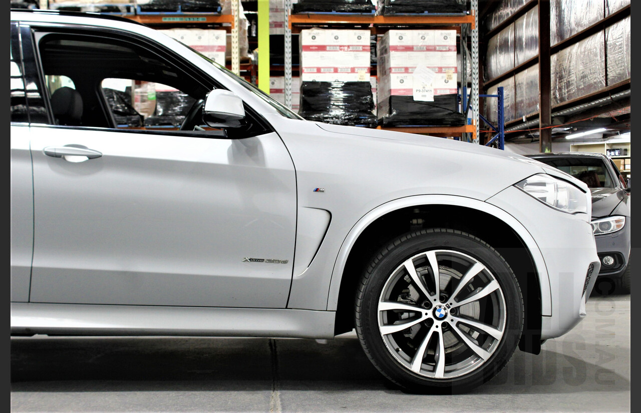 1/2015 Bmw X5 Xdrive 30d F15 4d Wagon Silver 3.0L Turbo Diesel