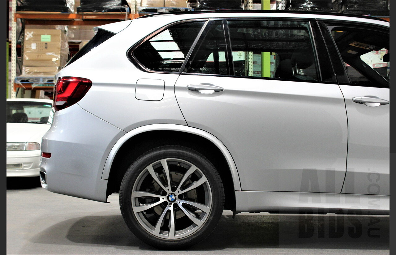 1/2015 Bmw X5 Xdrive 30d F15 4d Wagon Silver 3.0L Turbo Diesel