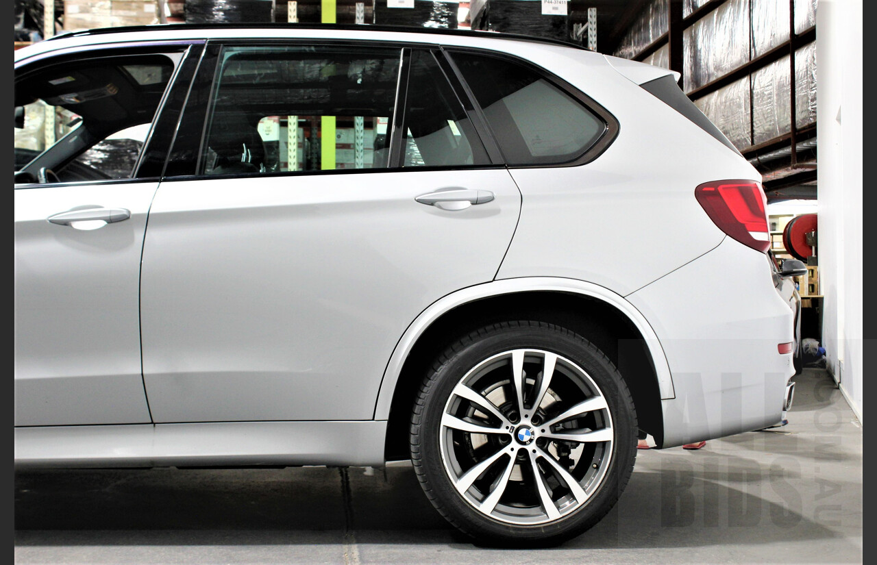 1/2015 Bmw X5 Xdrive 30d F15 4d Wagon Silver 3.0L Turbo Diesel
