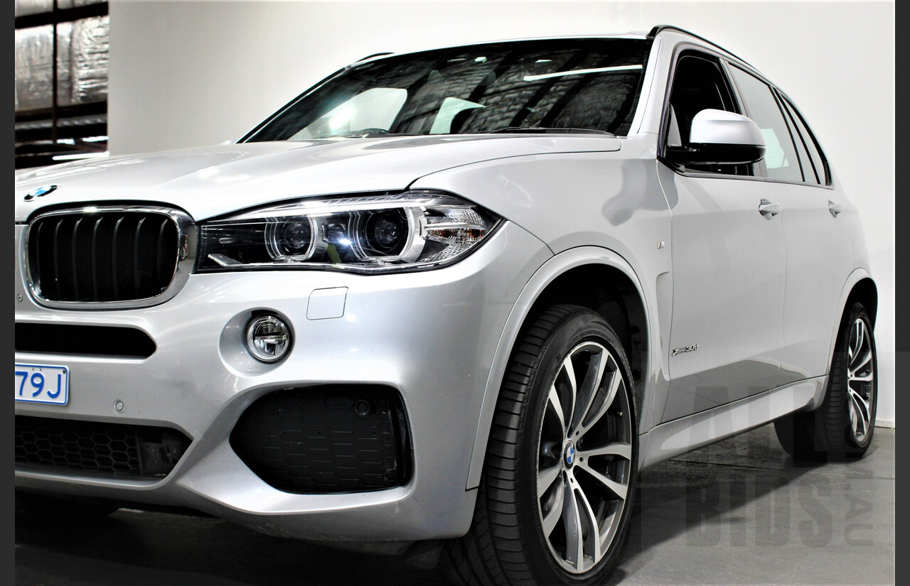 1/2015 Bmw X5 Xdrive 30d F15 4d Wagon Silver 3.0L Turbo Diesel
