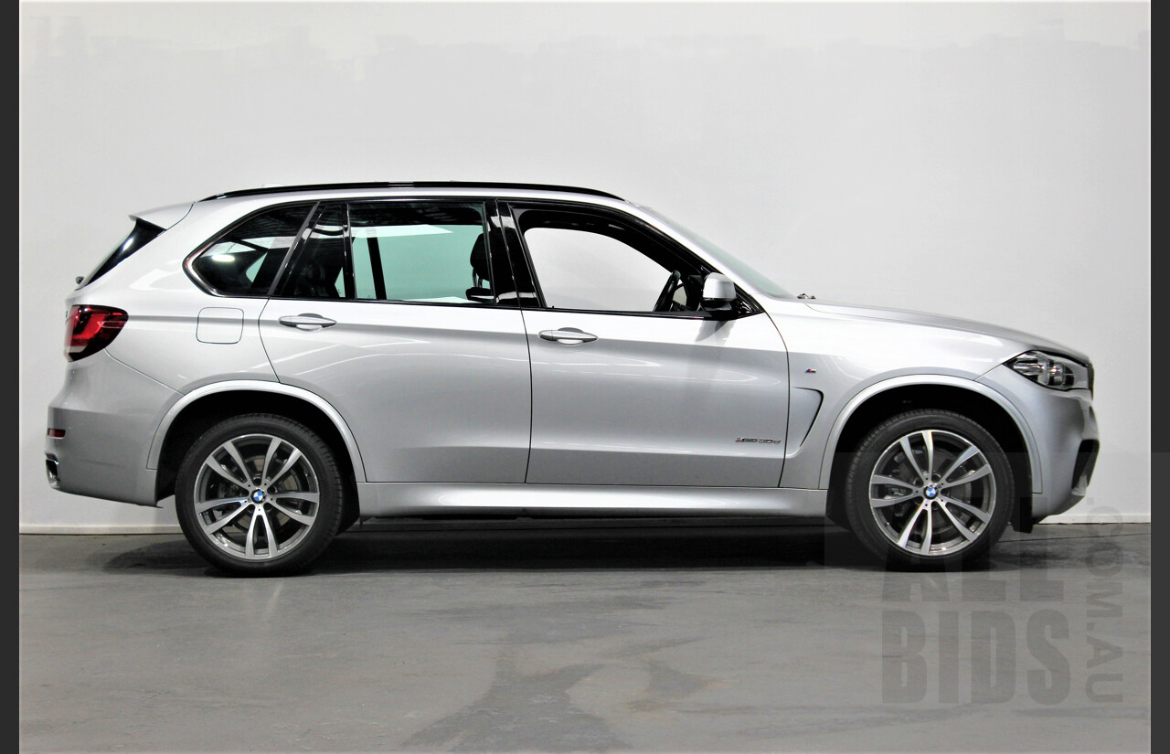 1/2015 Bmw X5 Xdrive 30d F15 4d Wagon Silver 3.0L Turbo Diesel