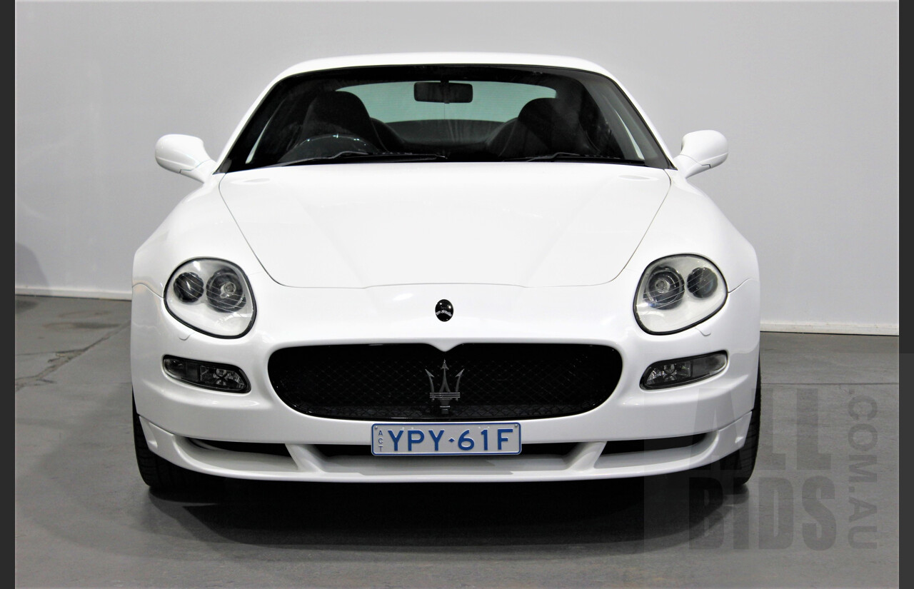 2/2005 Maserati Gransport Cambiocorsa 2d Coupe White 4.2L V8 - F1 Gearbox