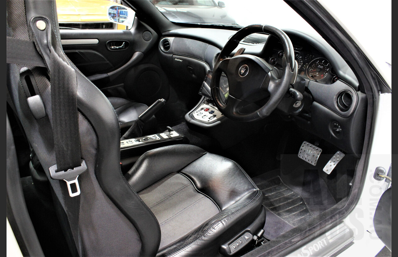 2/2005 Maserati Gransport Cambiocorsa 2d Coupe White 4.2L V8 - F1 Gearbox