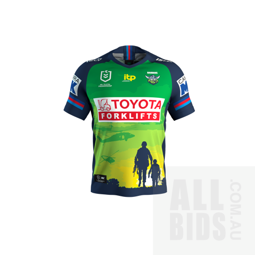 6. Jack Wighton - Canberra Raiders 2022 ANZAC Jersey - Proceeds Towards Commando Welfare Trust
