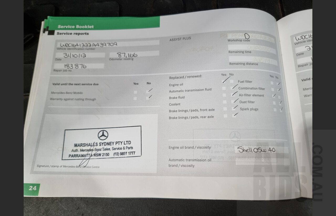 8/2008 Mercedes Benz ML320 CDI Edition 10 (4x4) W164 07 UPGRADE 4d Wagon Silver 3.0L Turbo Diesel