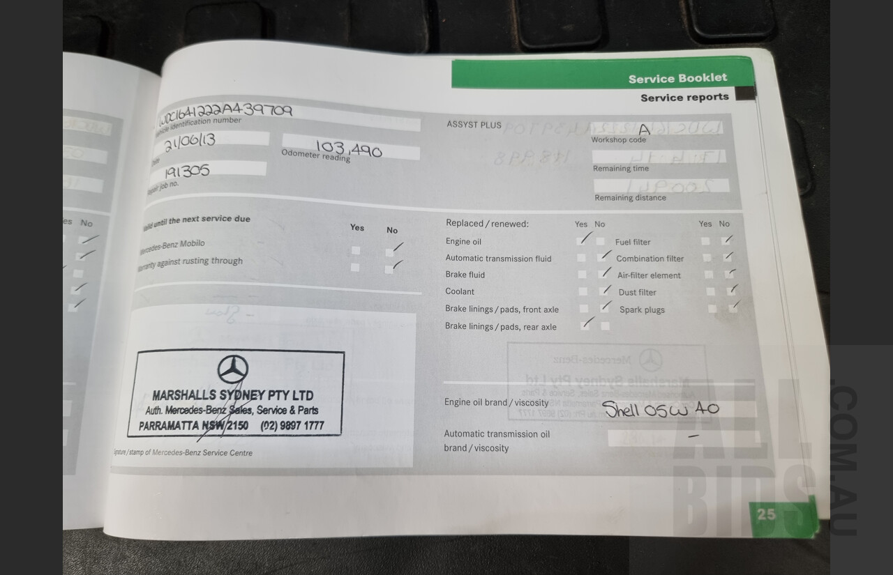 8/2008 Mercedes Benz ML320 CDI Edition 10 (4x4) W164 07 UPGRADE 4d Wagon Silver 3.0L Turbo Diesel