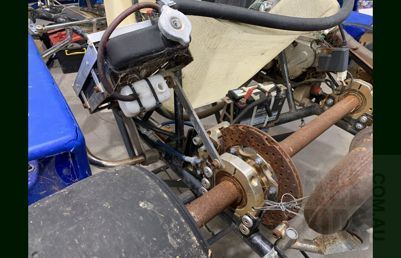 Adult Go kart  Frame With Rotax 124cc 2-Stroke Motor - For Restoration