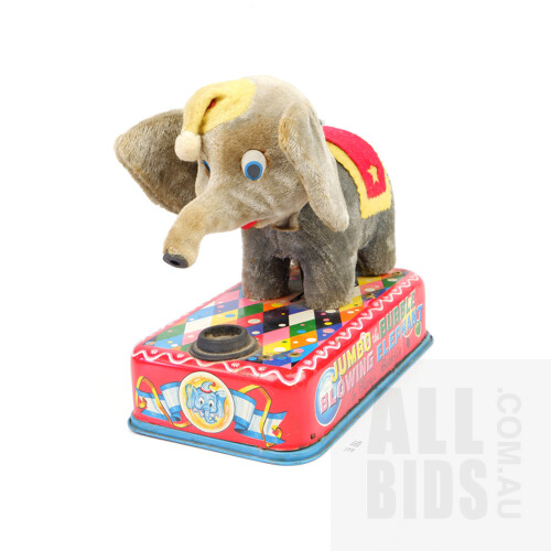 Vintage Battery Operated Dubbo the Bubble Blowing Elephant