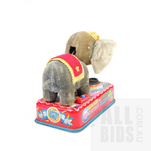 Vintage Battery Operated Dubbo the Bubble Blowing Elephant
