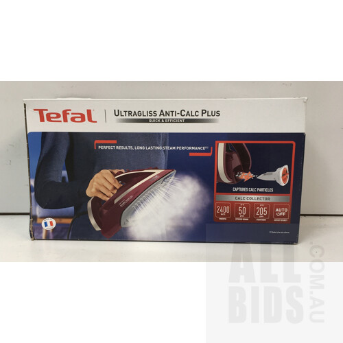Tefal Ultragliss Anti-Calc Plus Steam Iron Red FV6845 - ORP $149.00