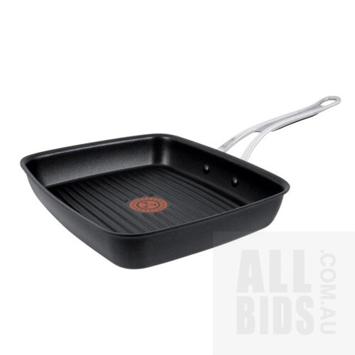 Tefal Jamie Oliver Premium Cast Aluminium Non Stick induction Shark Tooth Grill - ORP $109.97