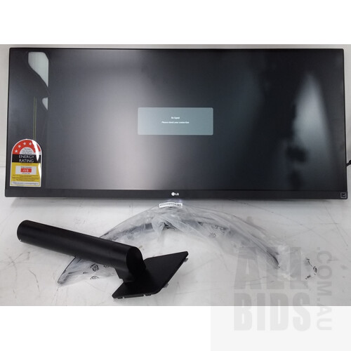 LG (LG34WP500) 34-Inch FHD HDR Widescreen LCD Monitor - For Parts And Repair