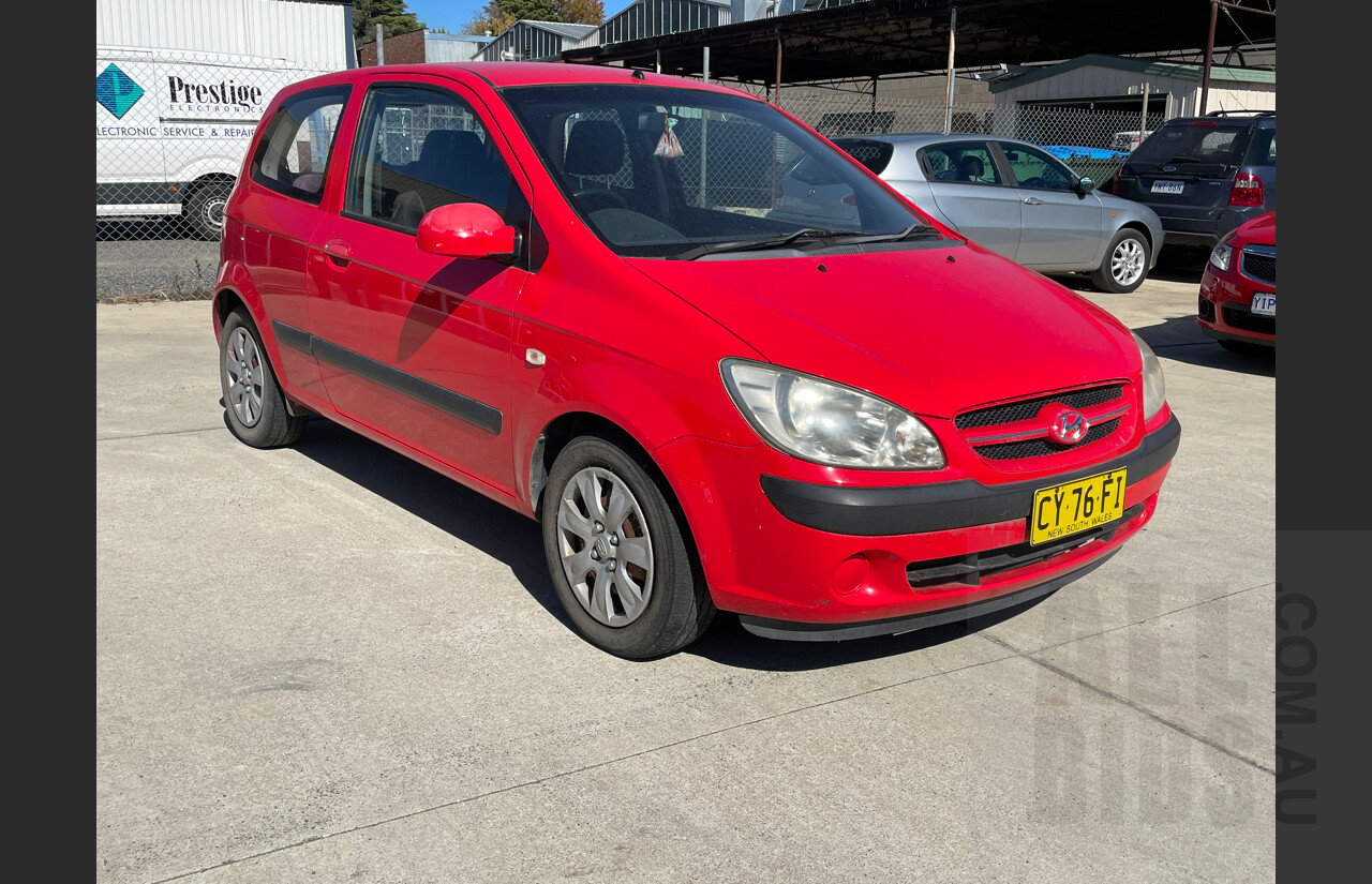 7/2006 Hyundai Getz 1.6 TB UPGRADE 3d Hatchback Red 1.6L