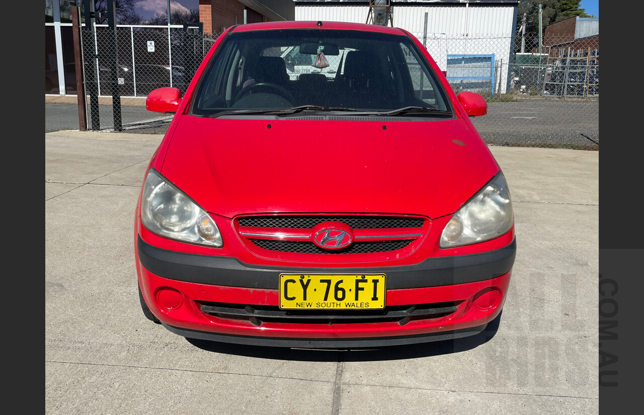 7/2006 Hyundai Getz 1.6 TB UPGRADE 3d Hatchback Red 1.6L