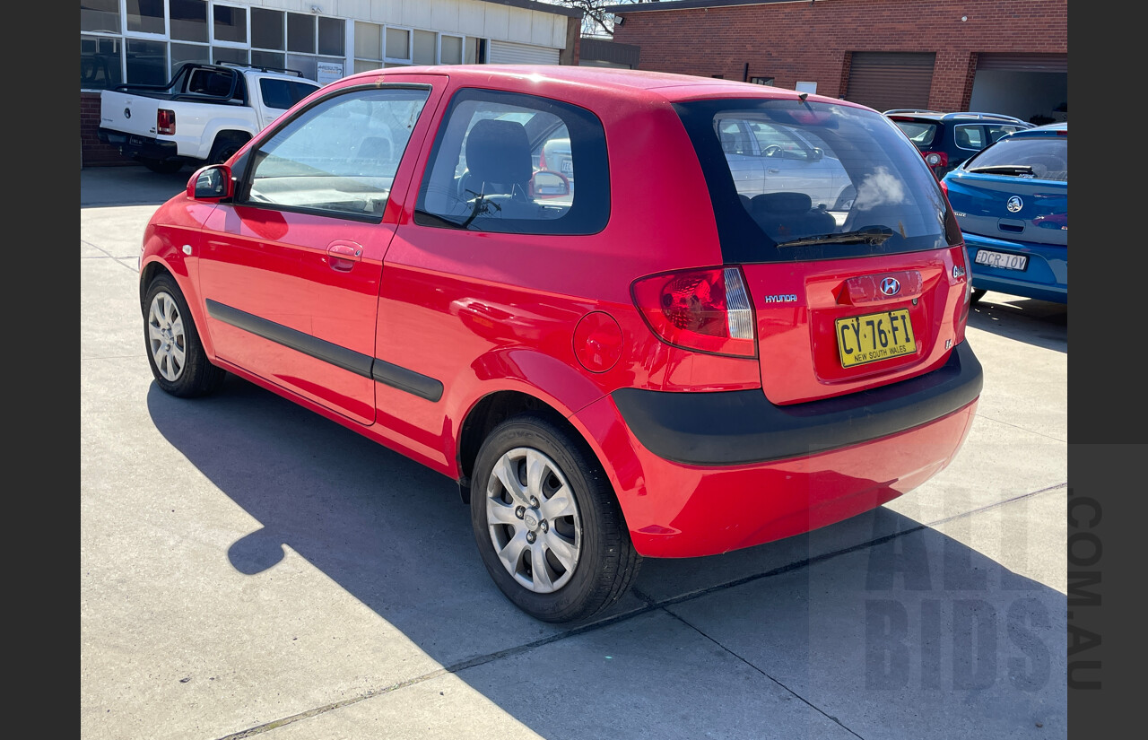 7/2006 Hyundai Getz 1.6 TB UPGRADE 3d Hatchback Red 1.6L