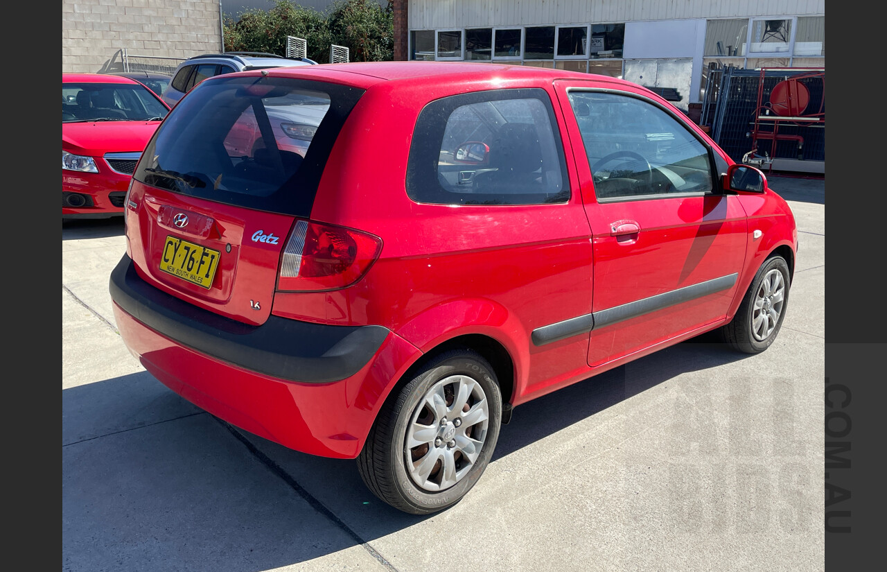 7/2006 Hyundai Getz 1.6 TB UPGRADE 3d Hatchback Red 1.6L