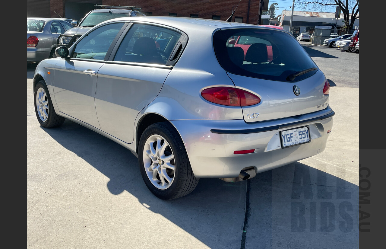 5/2004 Alfa Romeo 147 2.0 TWIN Spark  5d Hatchback Silver  2.0L