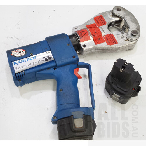 Klauke EK 60VPFT-Plus 12 Volt Cordless Hydraulic Crimper