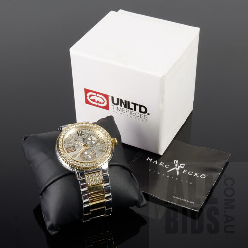 Boxed Marc Ecko Wrist Watch, Model No E15075G3