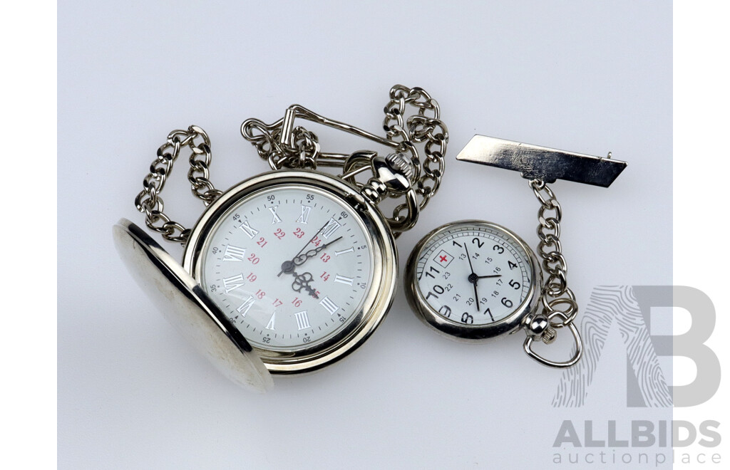 Stainless Steel Fob Watch and Nurses Watch