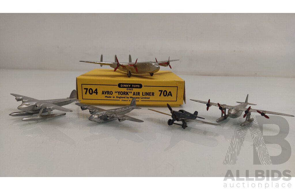 Dinky Toys Planes - Lot of 5