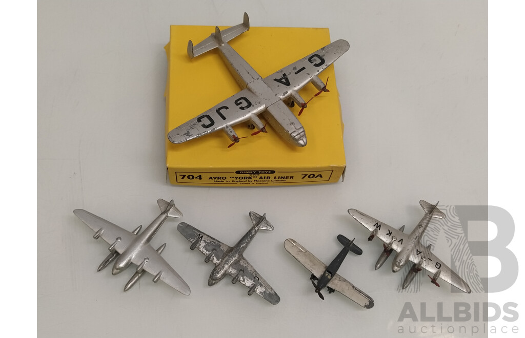 Dinky Toys Planes - Lot of 5