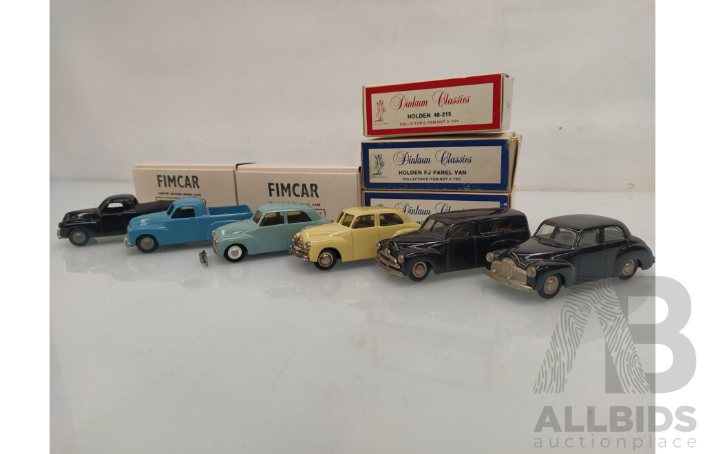 Fimcar, Dinkum Classics and Bonza Model Cars - Lot of 6