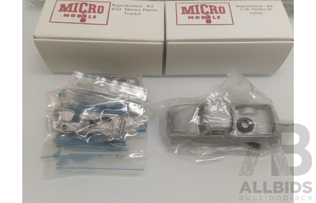 Micro Models Reproduction Model Kits - Lot of 5